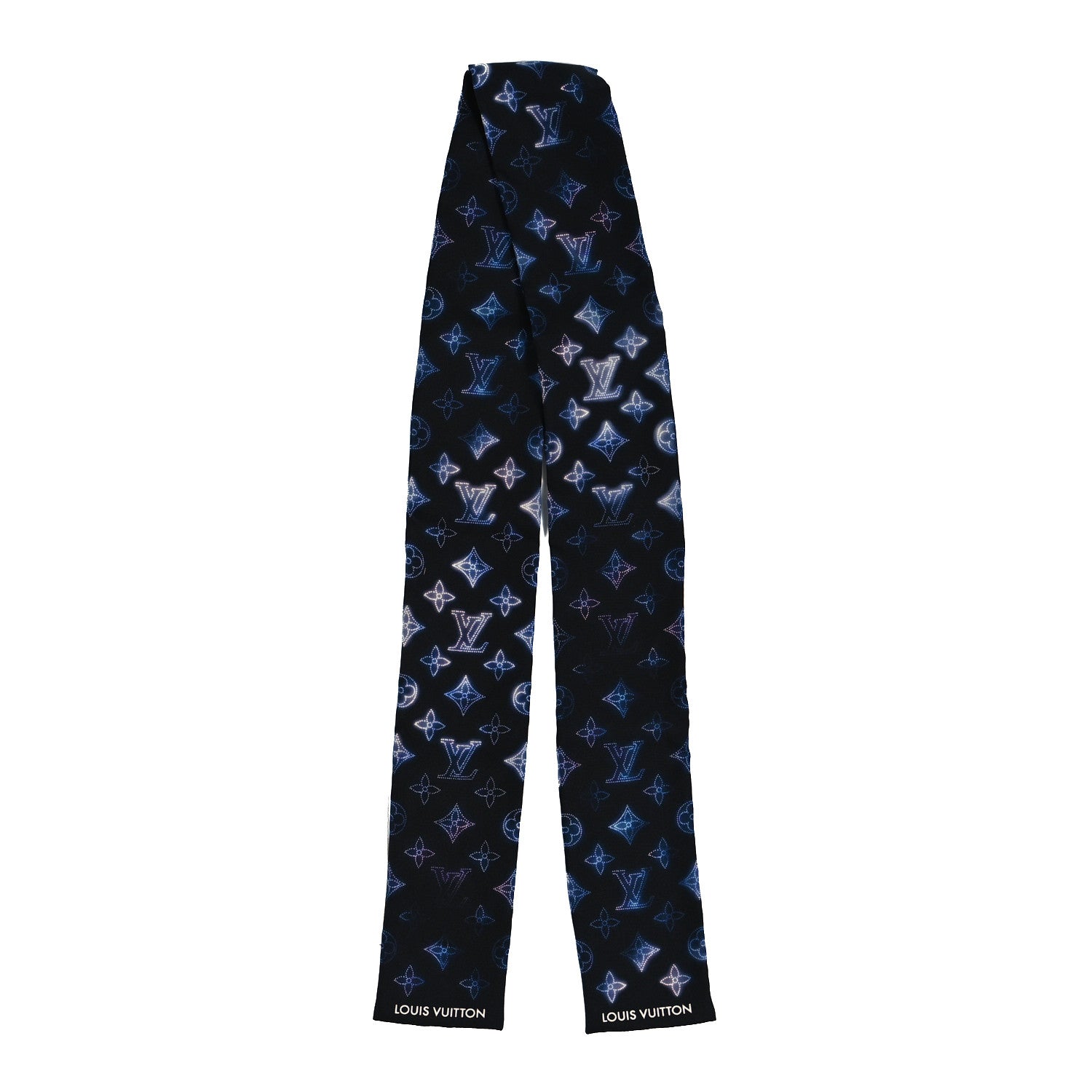 Louis Vuitton Silk Monogram Flight Mode Bandeau Blue 2 of 3