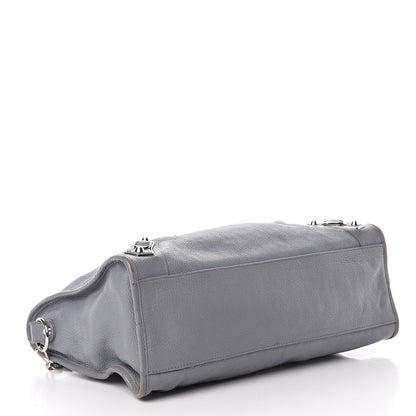 Balenciaga Chevre Silver Metallic Edge Hardware City Bleu Acier 5 of 27