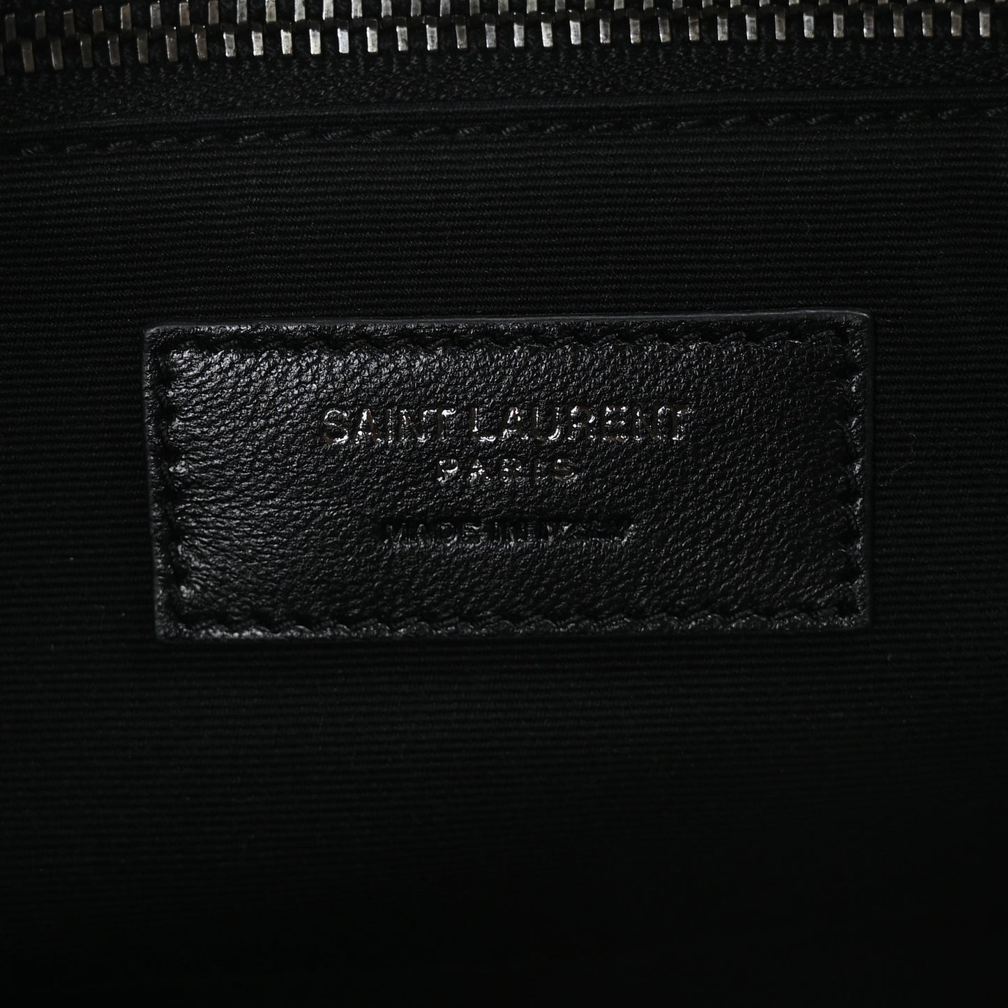 Crinkled Calfskin Matelasse Monogram Medium Niki Chain Satchel Black