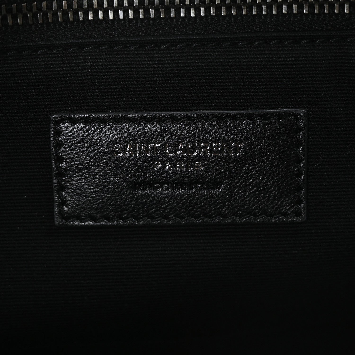Saint Laurent Crinkled Calfskin Matelasse Monogram Medium Niki Chain Satchel Black 6 of 9