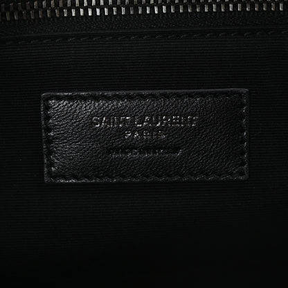 Saint Laurent Crinkled Calfskin Matelasse Monogram Medium Niki Chain Satchel Black 6 of 9