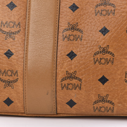 MCM Visetos Medium Liz Reversible Shopper Tote Cognac 8 of 24