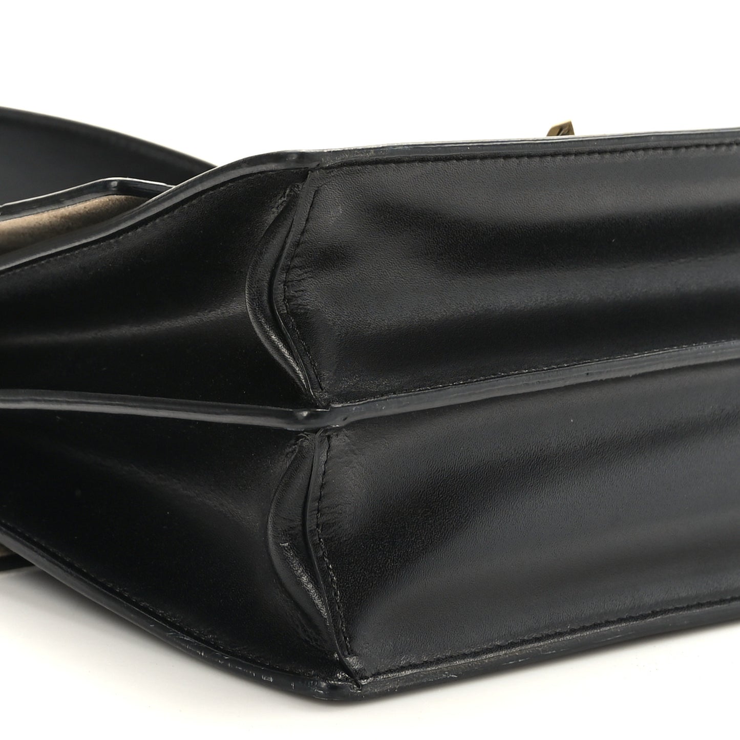 Vitello Liberty Bi-Color FF 1974 Embossed Kan I Shoulder Bag Black Maya