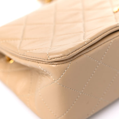 Chanel Lambskin Quilted Small Single Flap Beige 7 of 15
