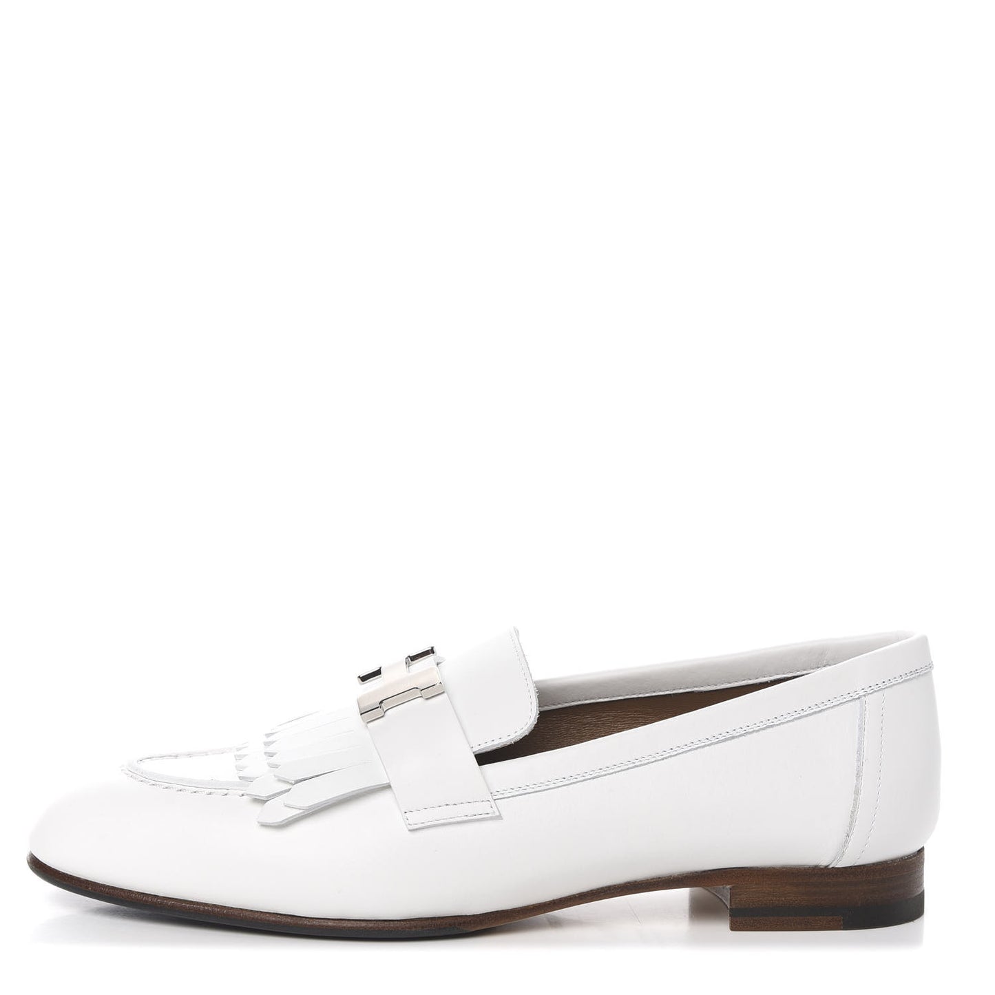 Calfskin Womens Royal Loafers 36.5 White