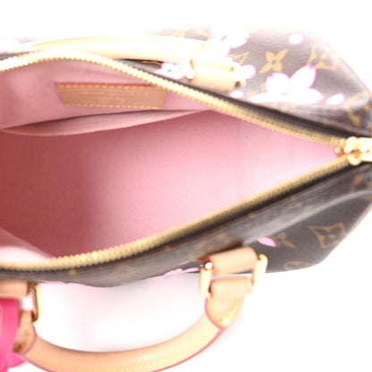 Louis Vuitton LV X TM Monogram Cherry Blossom Speedy Bandouliere 25 Sakura Brown 5 of 9