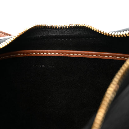 Celine Smooth Calfskin Medium Strap Ava Shoulder Bag Black Tan 7 of 12