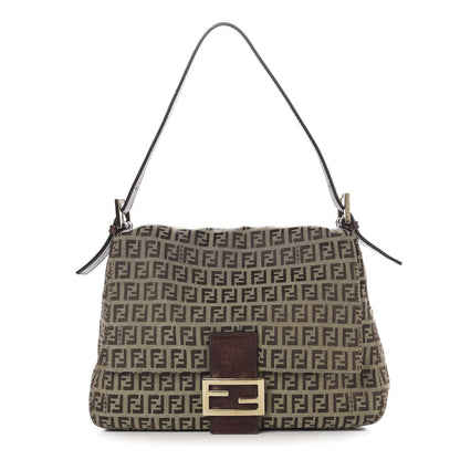 Fendi Zucchino Vitello Mama Baguette Mogano Panna Bruciato 1 of 9