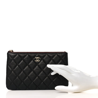 Chanel Caviar Quilted Cosmetic Case Black 2 of 8