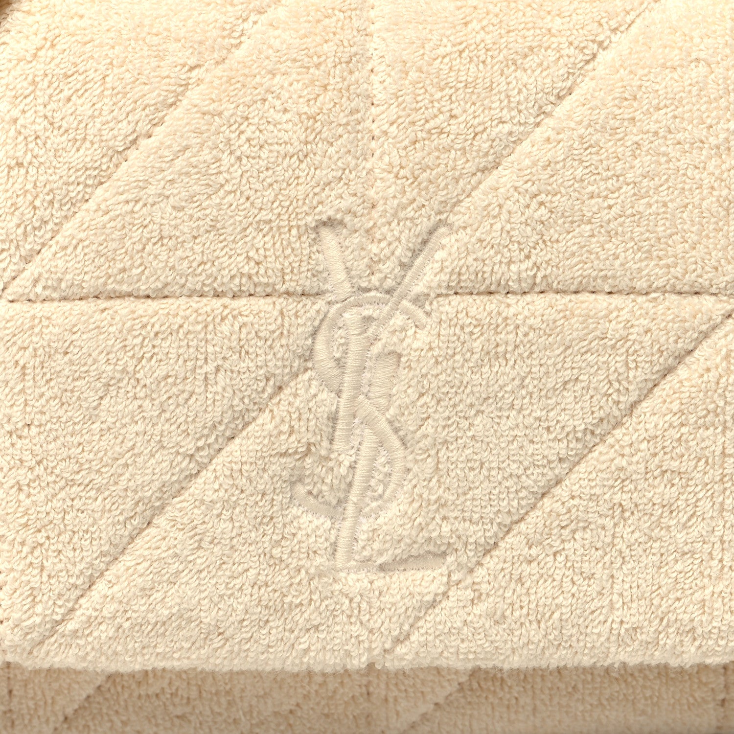 Saint Laurent Terry Patchwork Monogram Medium Jamie Tropical Sand 8 of 10