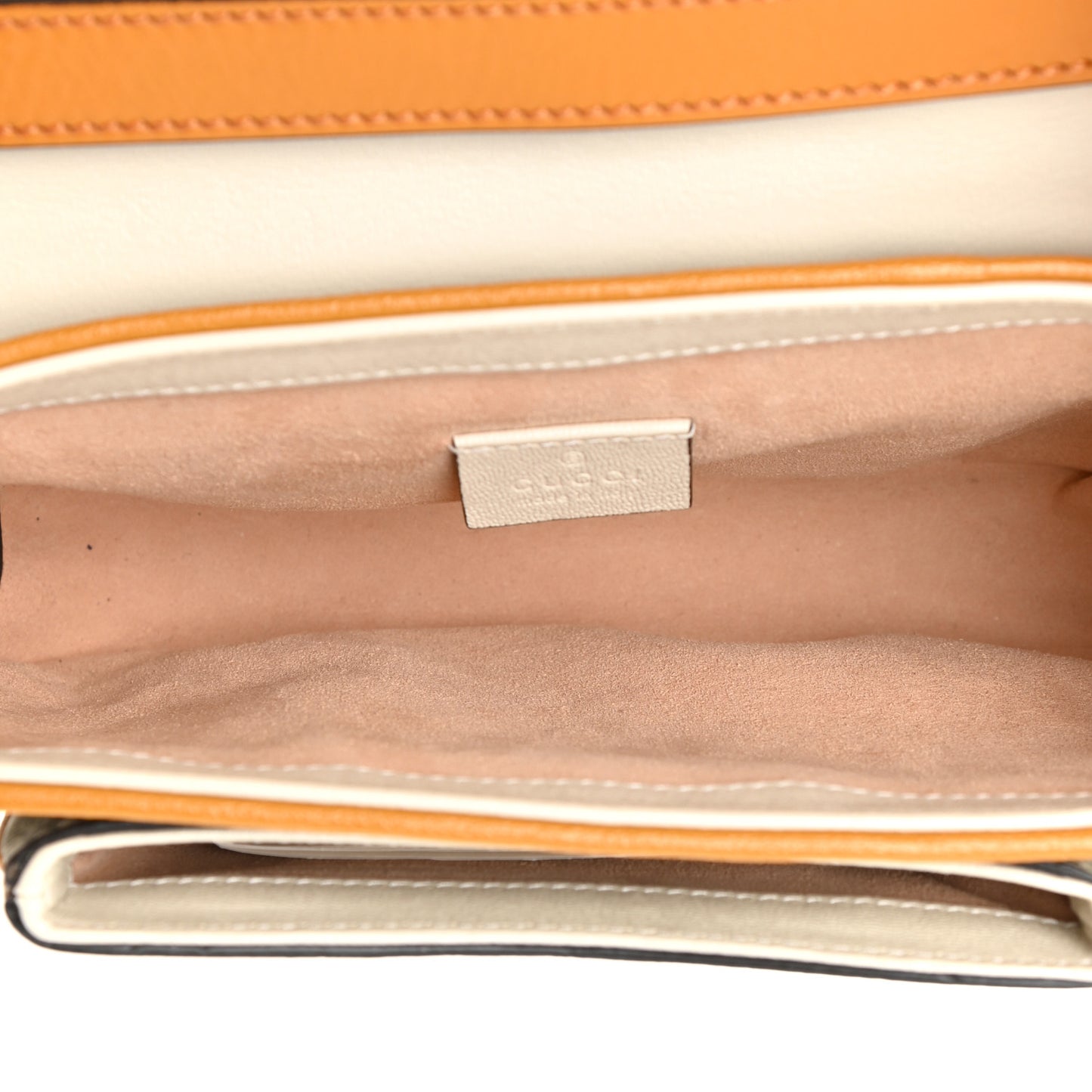GG Supreme Monogram Calfskin Mini Padlock Flap Pocket Shoulder Bag Beige Mystic White Sun Oil