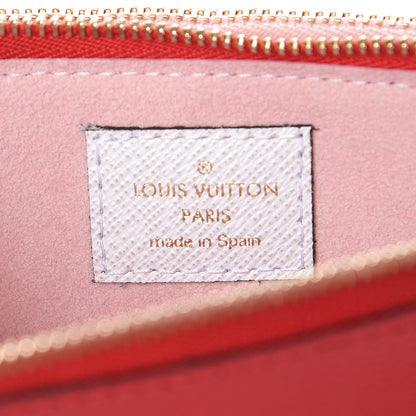 Louis Vuitton Monogram Giant Double Zip Pochette Rouge 6 of 8