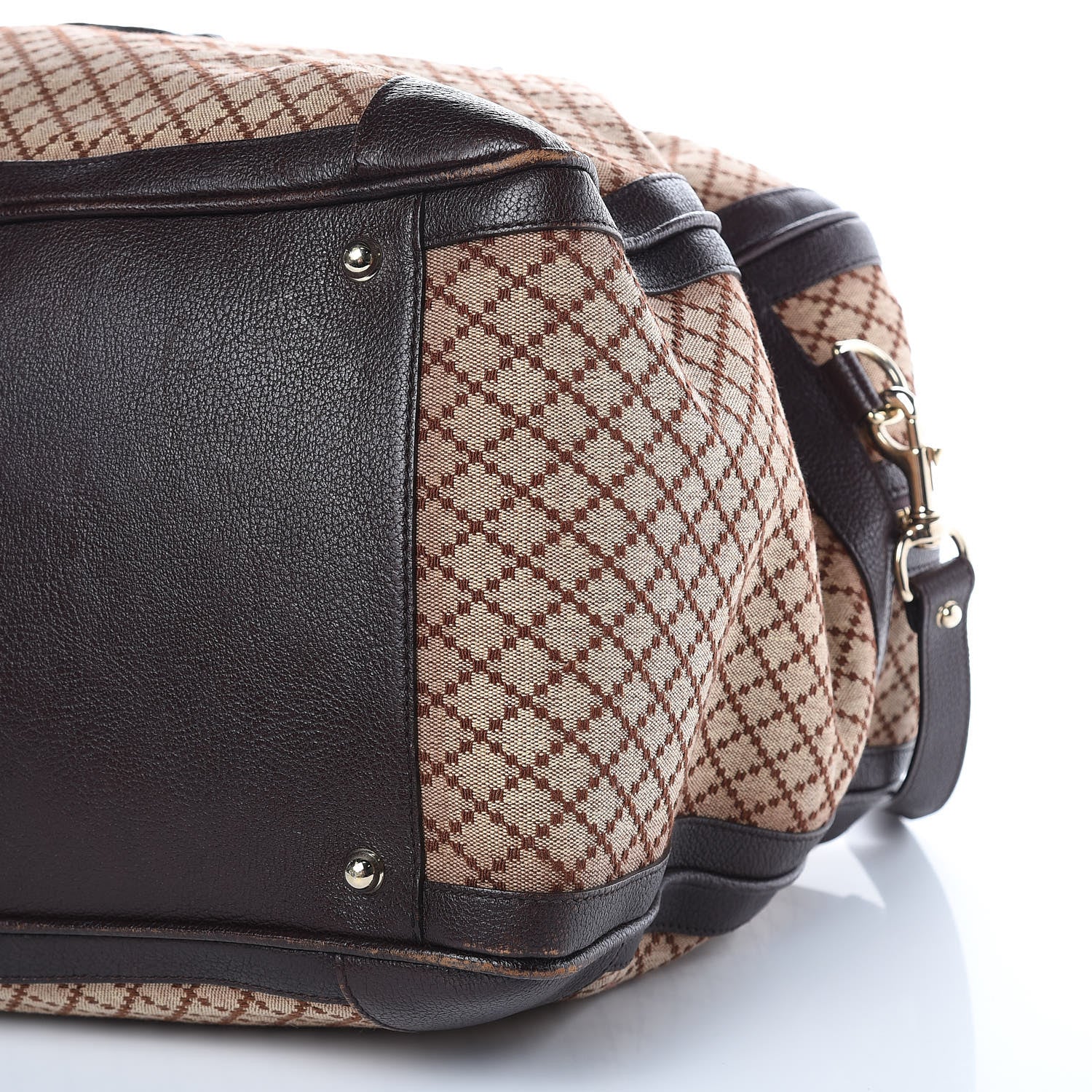 Gucci Diamante Duffle Bag Brown 9 of 17
