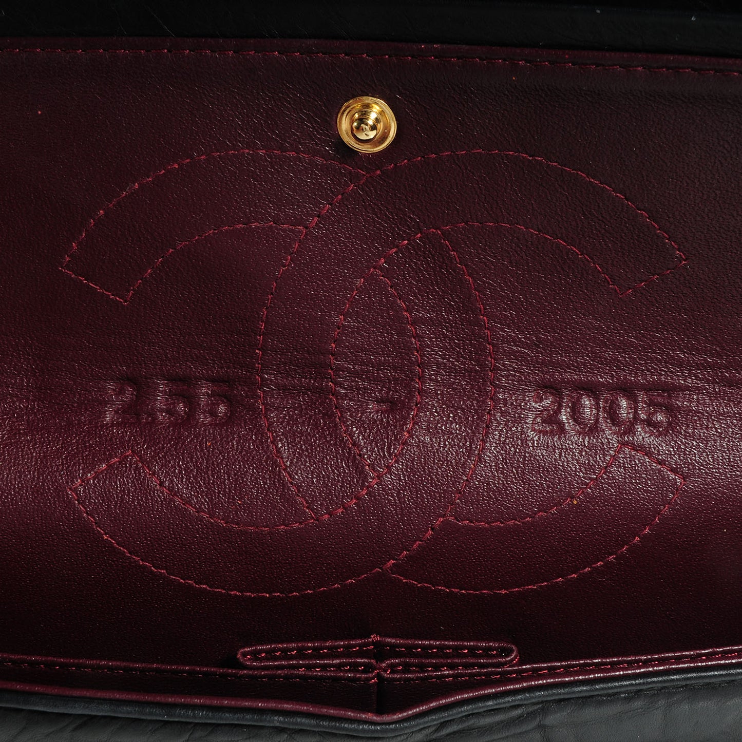 Aged Calfskin 50th Anniversary 2.55 Reissue 225 Flap Black