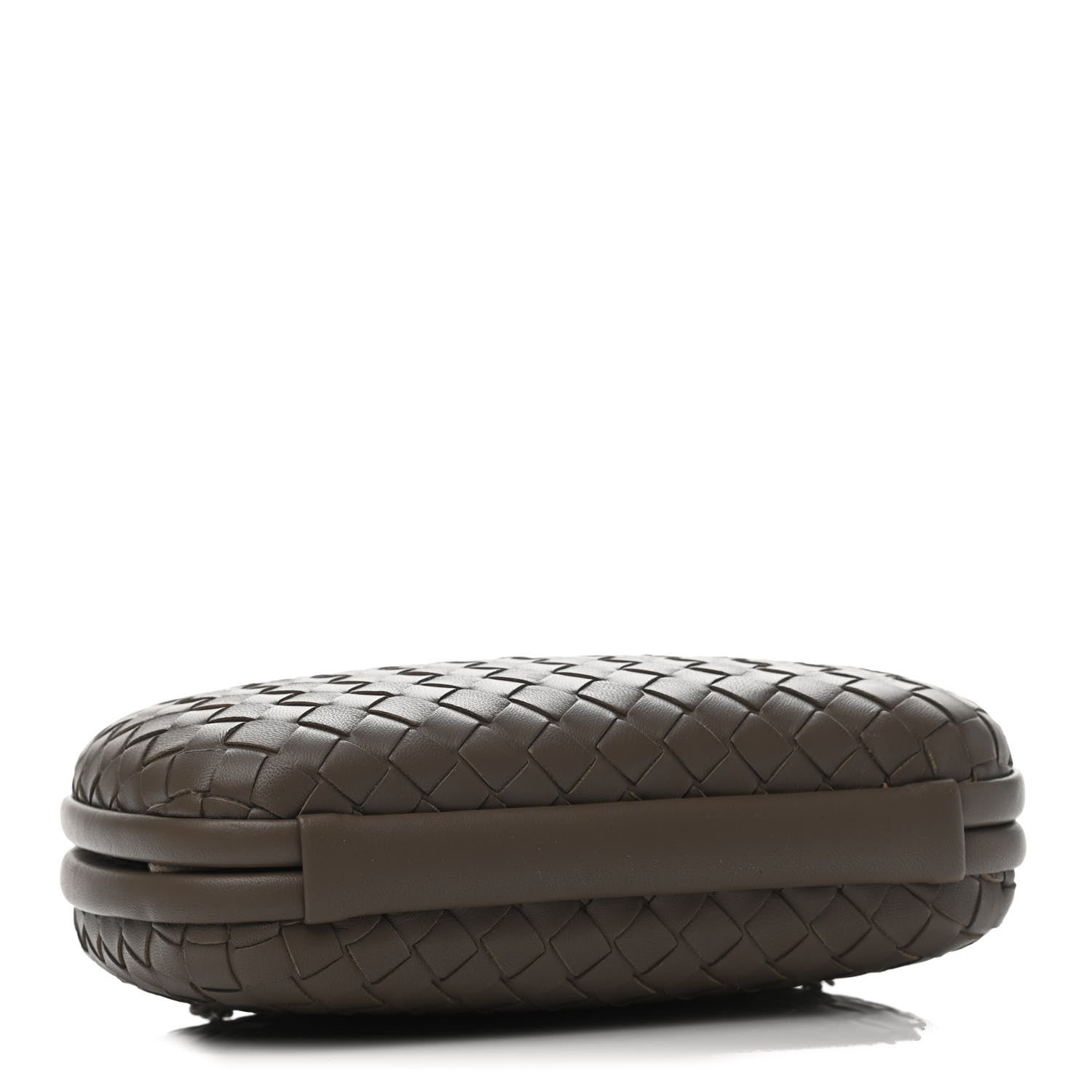 Bottega Veneta Nappa Intrecciato Chain Knot Clutch Steel 3 of 4