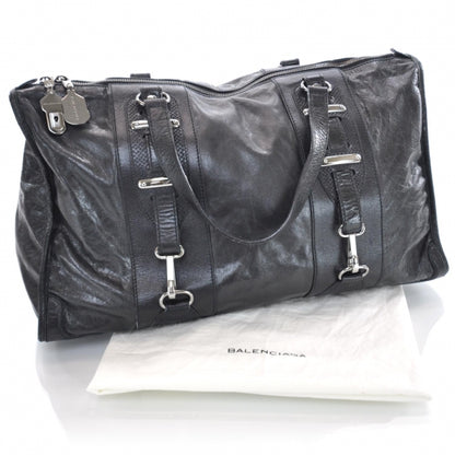 Balenciaga Chevre Perforated Hook Tote Black 3 of 9