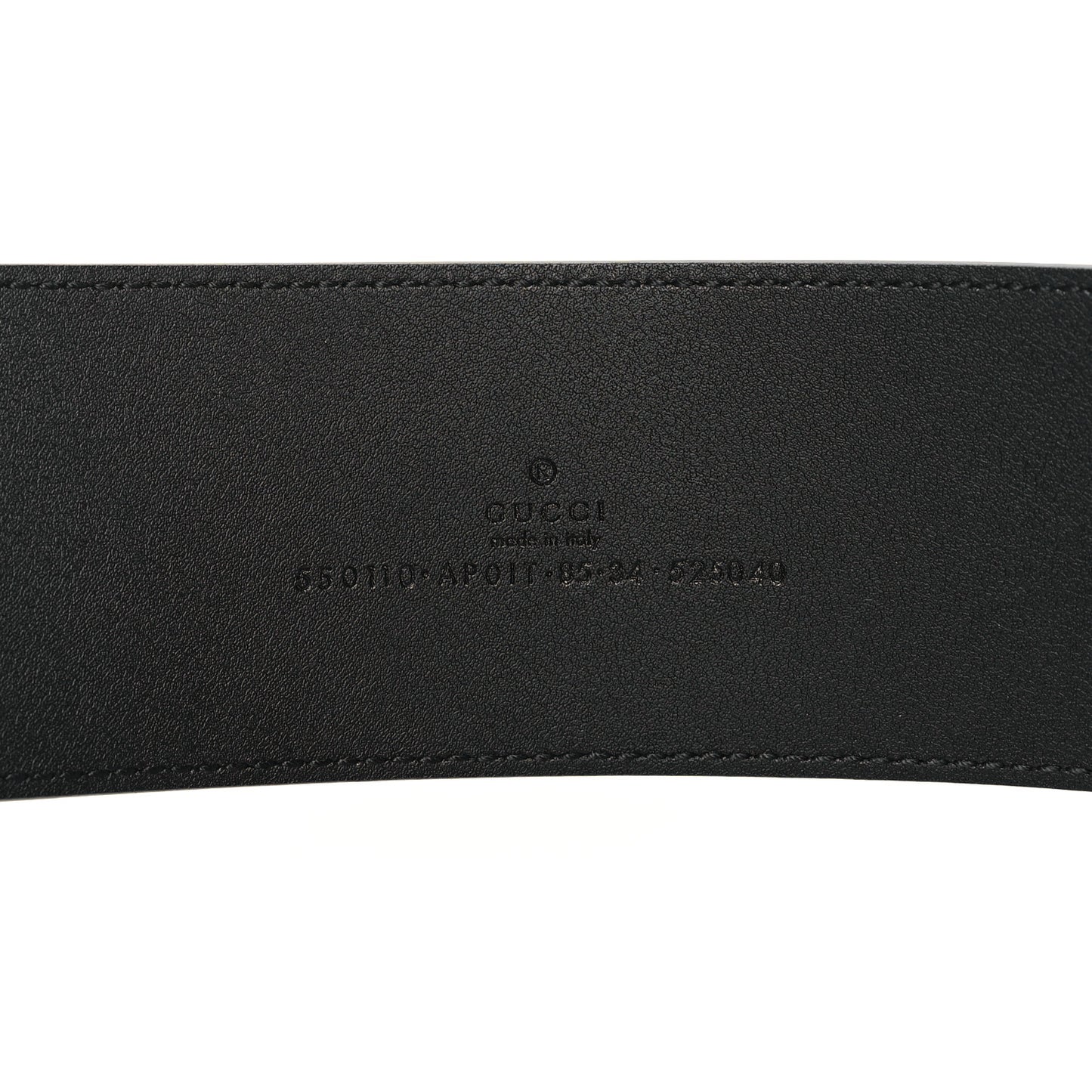 Calfskin Crystal Double G 55mm Belt 85 34 Black