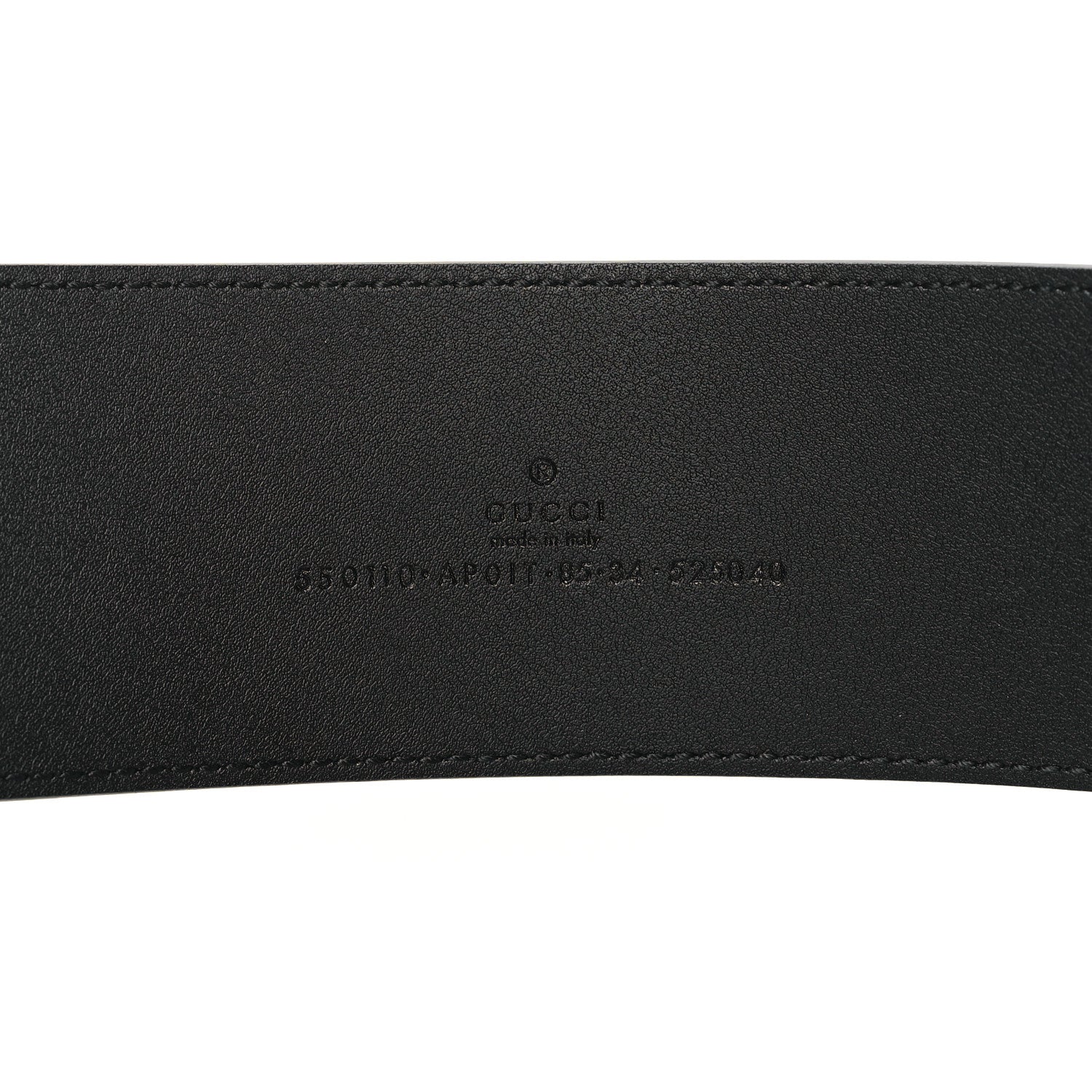 Gucci Calfskin Crystal Double G 55mm Belt 85 34 Black 4 of 5