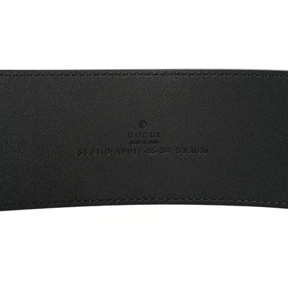 Gucci Calfskin Crystal Double G 55mm Belt 85 34 Black 4 of 5