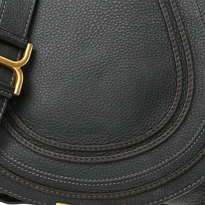 Chloe Calfskin Medium Marcie Round Crossbody Bag Black 9 of 16