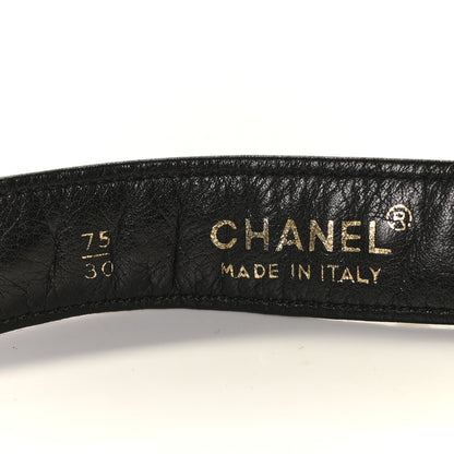 Chanel Lambskin Quilted Flap Waist Belt Bag 75 30 Black 6 of 8