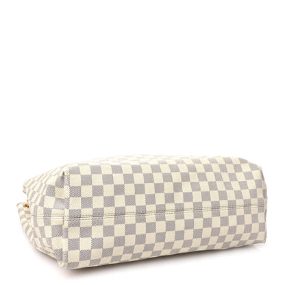 Louis Vuitton Damier Azur Graceful MM Rose Ballerine 4 of 13
