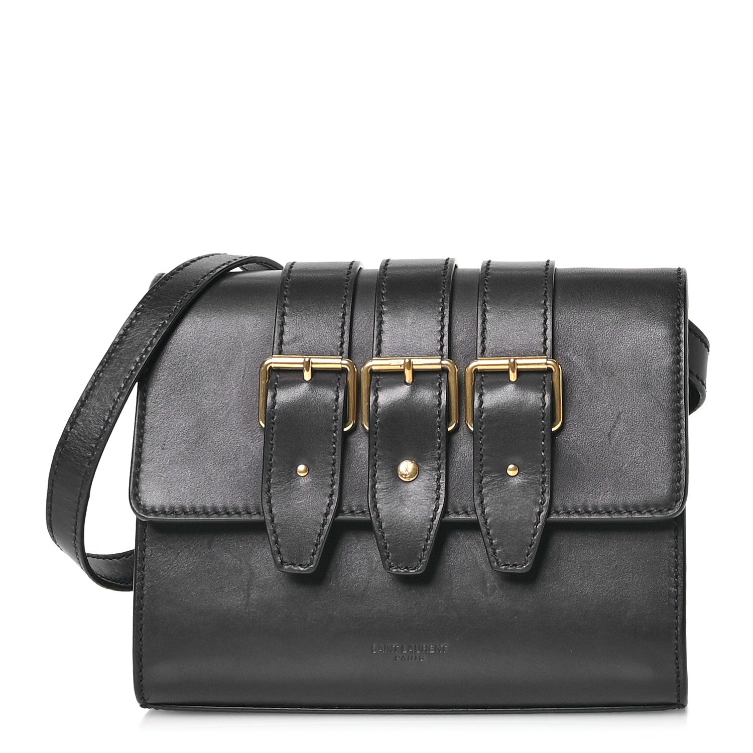 Saint Laurent Smooth Calfskin Nico Shoulder Bag Black 1 of 10