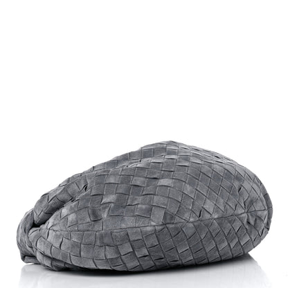 Bottega Veneta Suede Calfskin Intrecciato Teen Jodie Hobo Thunder 5 of 9