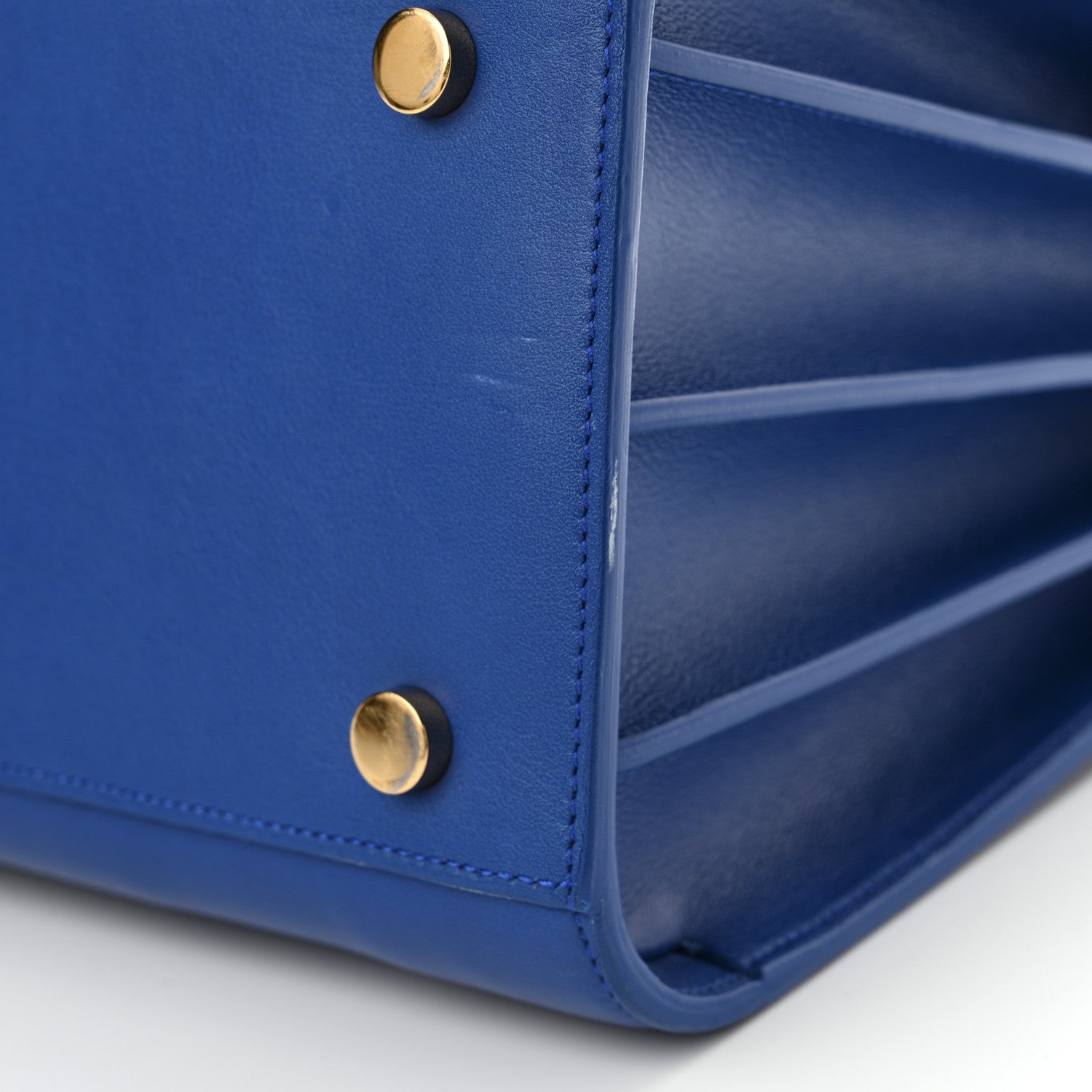 Saint Laurent Calfskin Small Sac De Jour Royal Blue 11 of 12