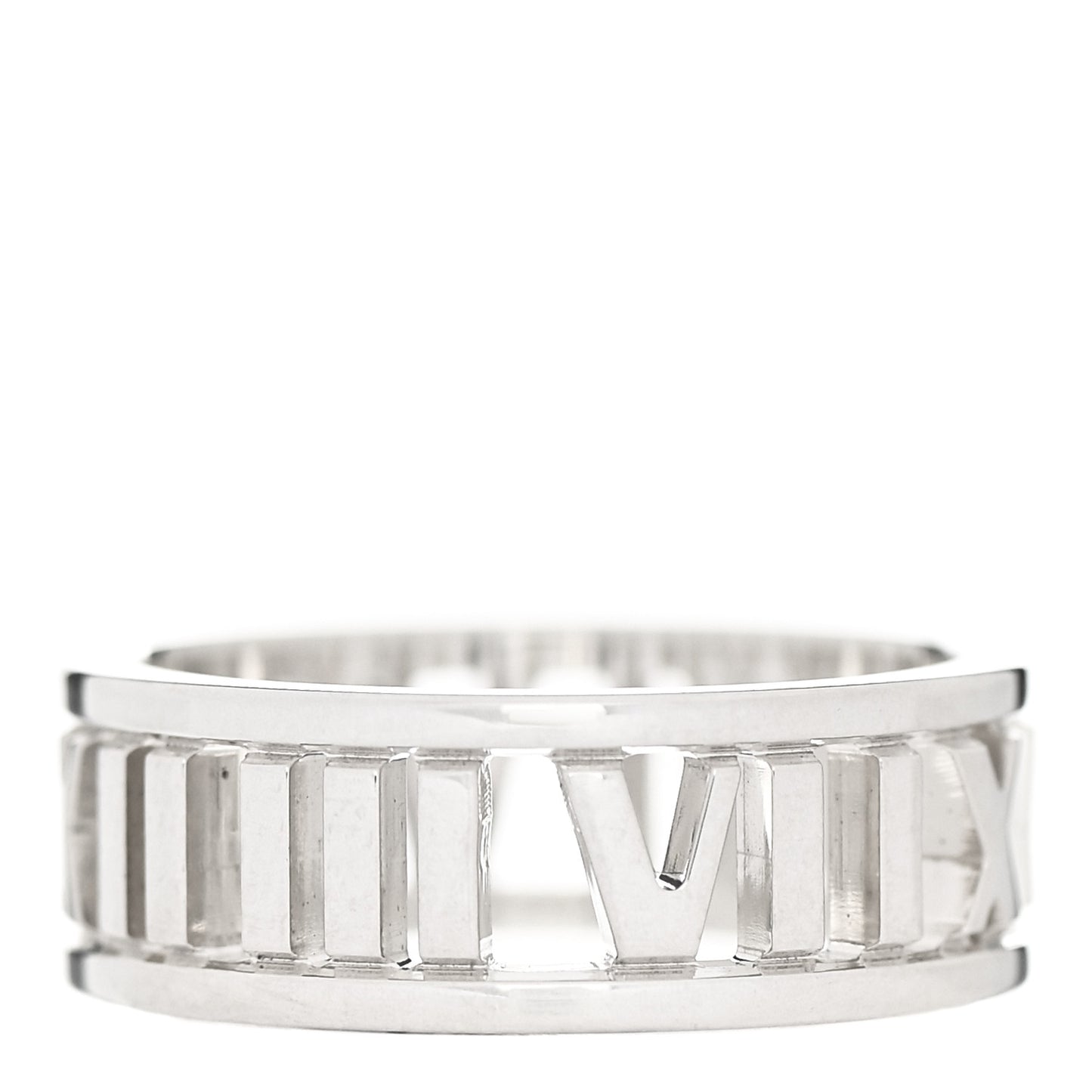 Sterling Silver Wide Atlas Open Ring 52 6