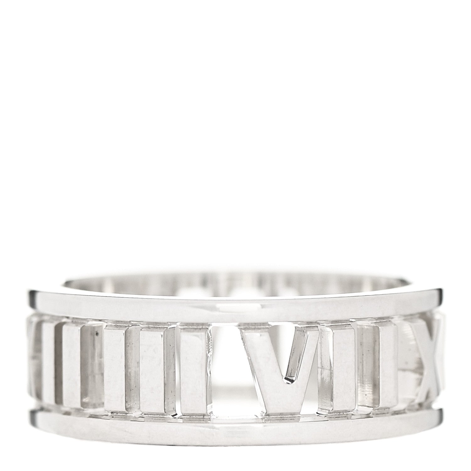 Tiffany Sterling Silver Wide Atlas Open Ring 52 6 3 of 4