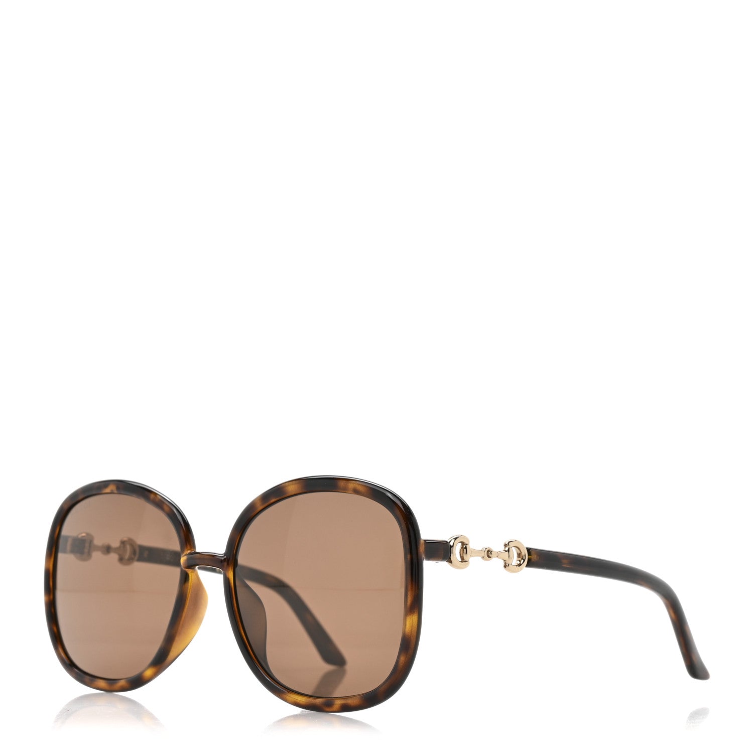 Gucci Horsebit Square Frame Sunglasses GG0892SA Tortoise 1 of 8