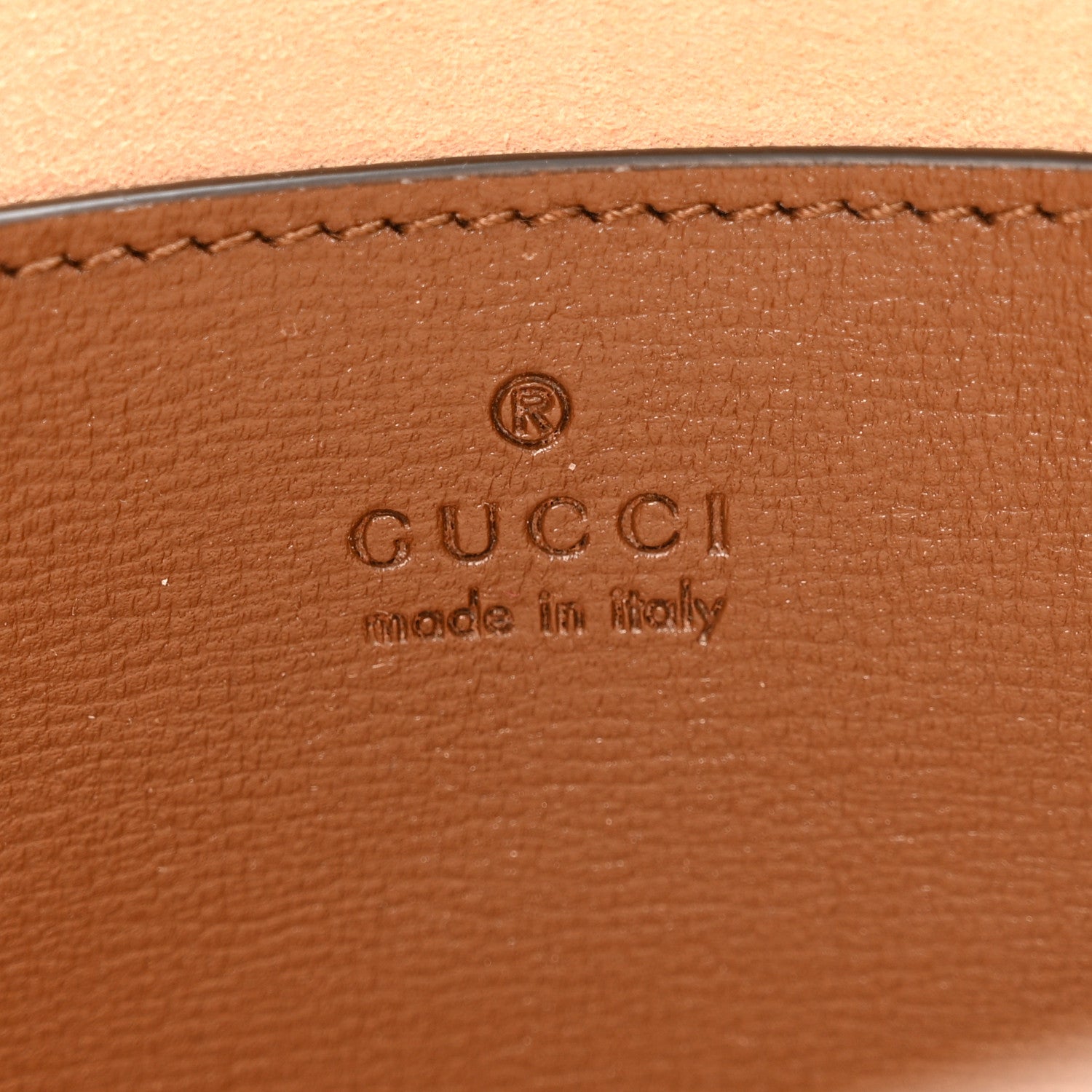 Gucci GG Supreme Monogram Azalea Calfskin Retro Interlocking G Beauty Case Beige Ebony Brown Sugar 6 of 8