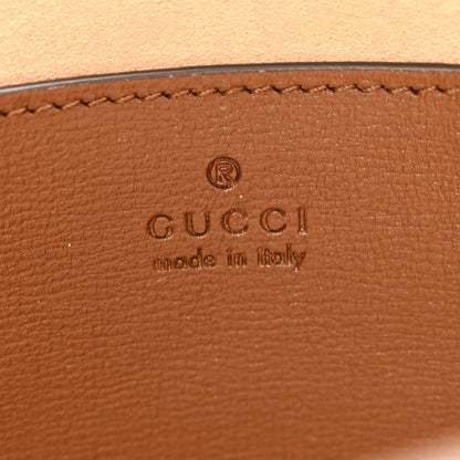 Gucci GG Supreme Monogram Azalea Calfskin Retro Interlocking G Beauty Case Beige Ebony Brown Sugar 6 of 8