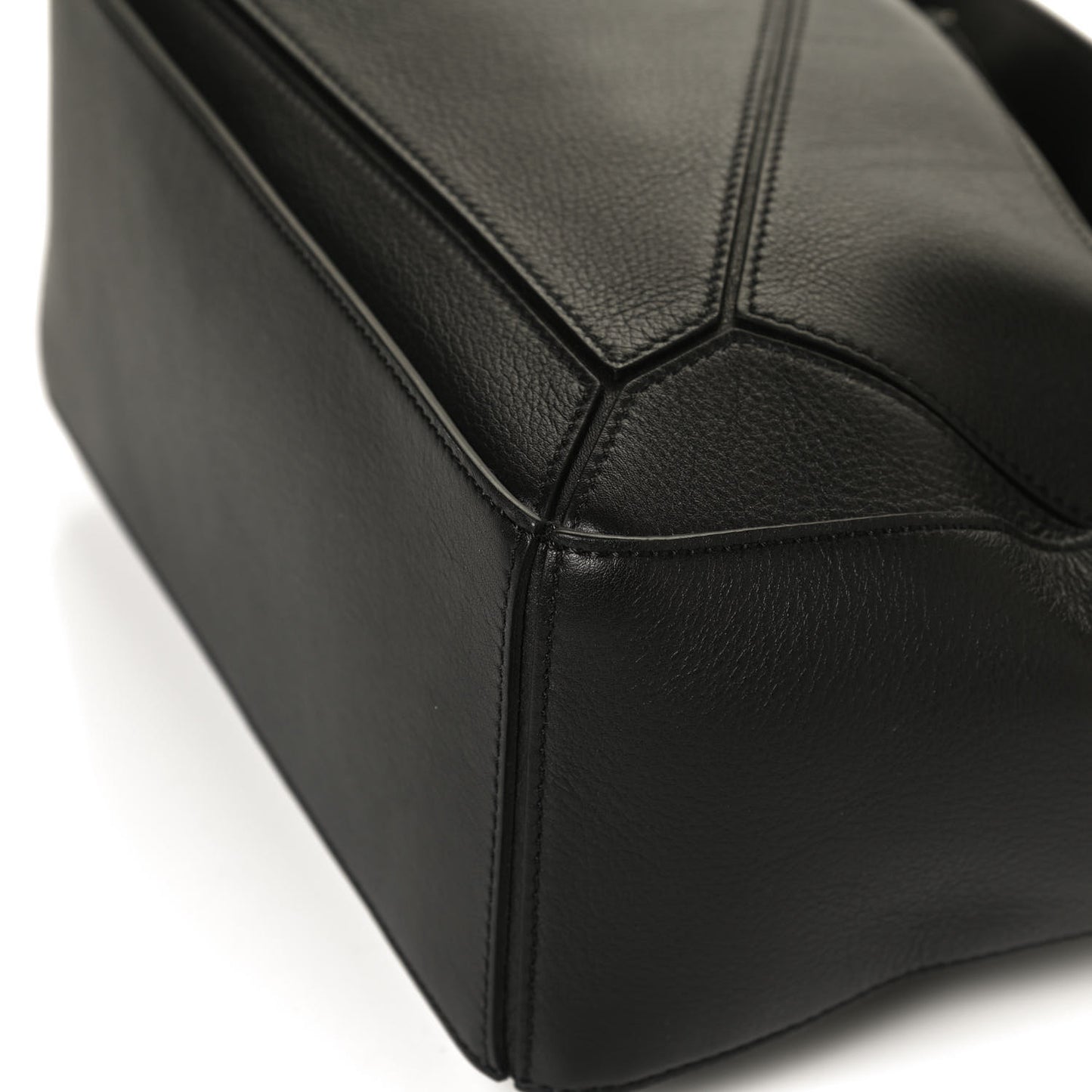 Calfskin Small Puzzle Bag Black