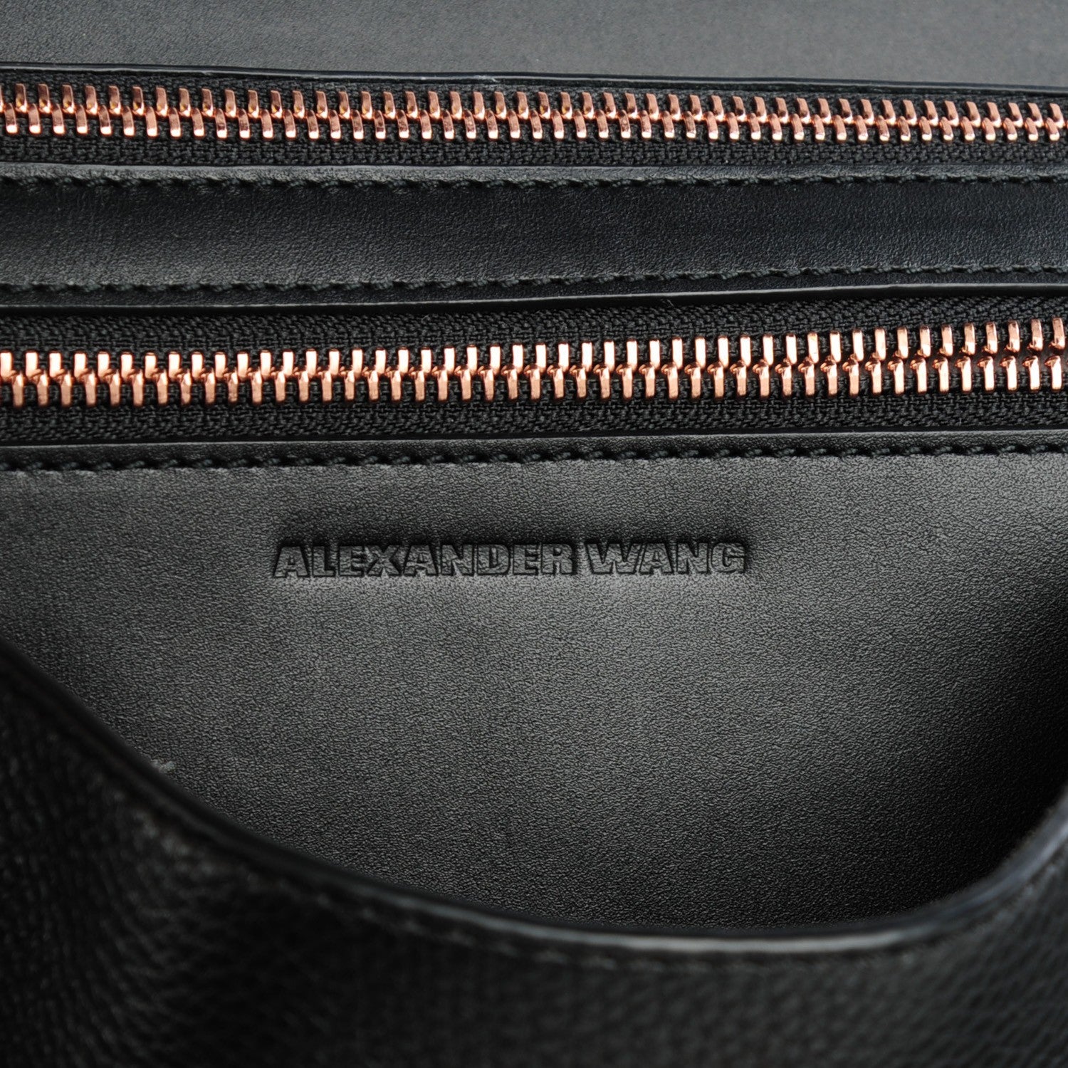 Alexander Wang Calfskin Large Marion Soft Black Rose Gold Hardware 5 of 7
