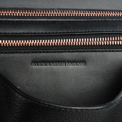 Alexander Wang Calfskin Large Marion Soft Black Rose Gold Hardware 5 of 7