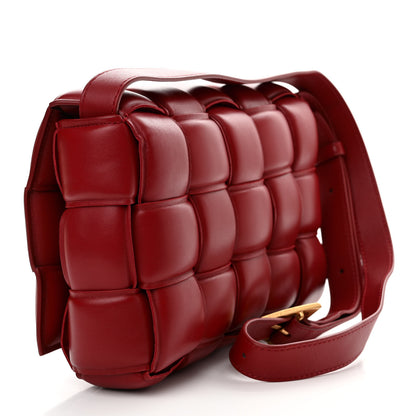 Bottega Veneta Nappa Maxi Intreccio Padded Cassette Crossbody Bag Dark Red 3 of 11