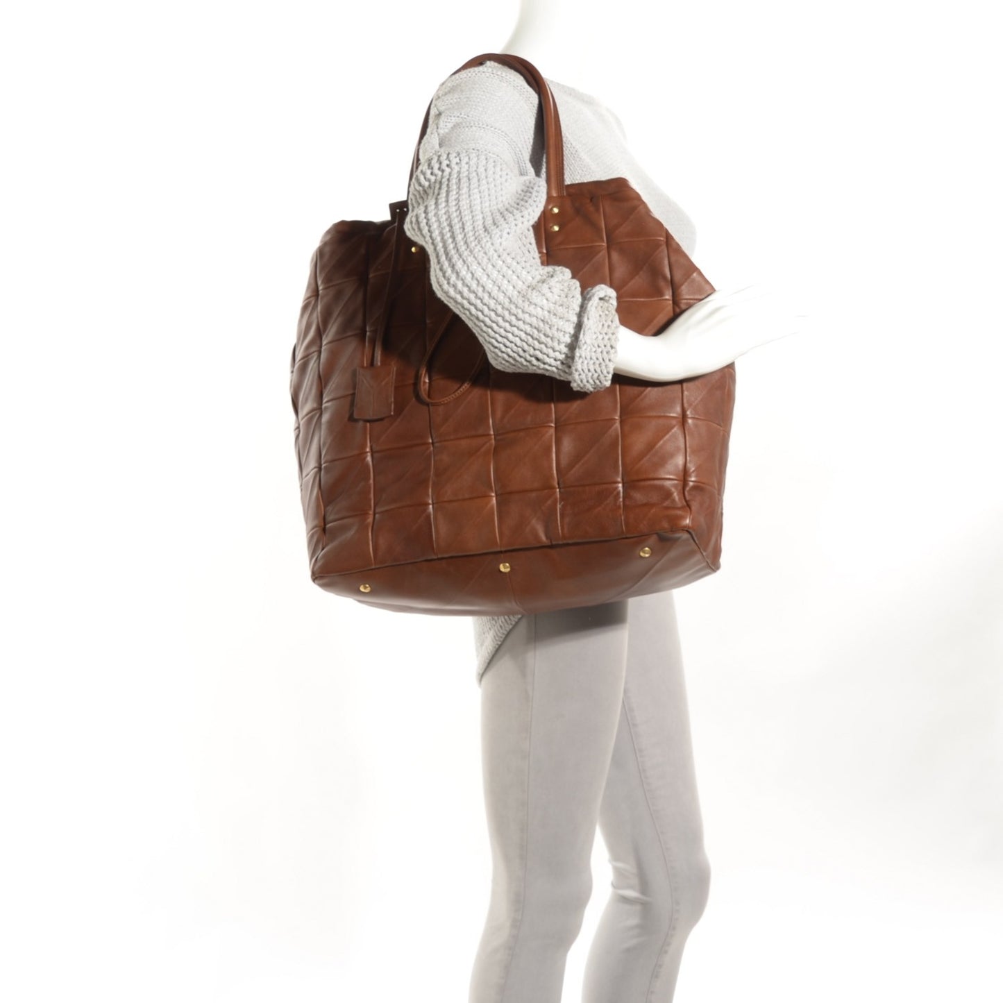 Lambskin New Sac Rive Gauche Brown