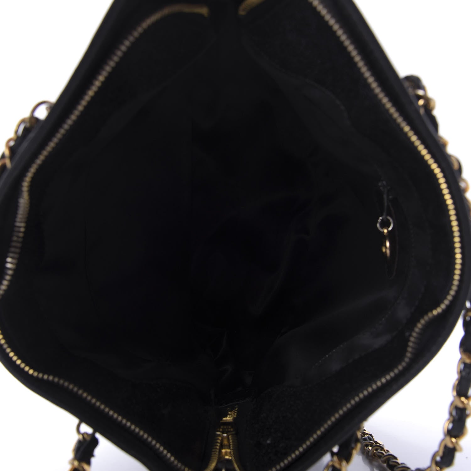 Chanel Caviar Logo Shoulder Bag Black 5 of 9