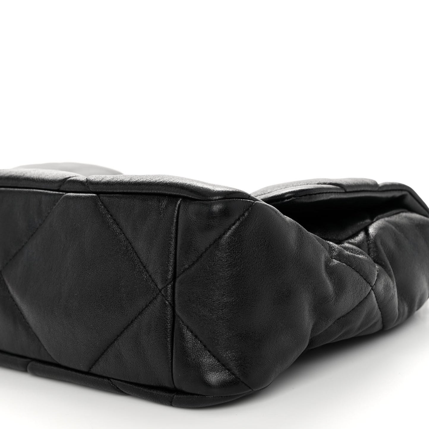 Lambskin Quilted Large Chanel 19 Flap Black