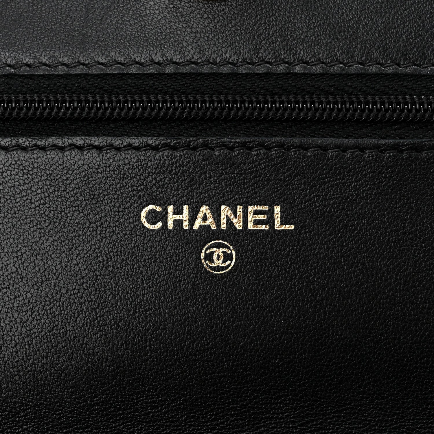 Chanel Lambskin Quilted Wallet On Chain WOC Black 6 of 11