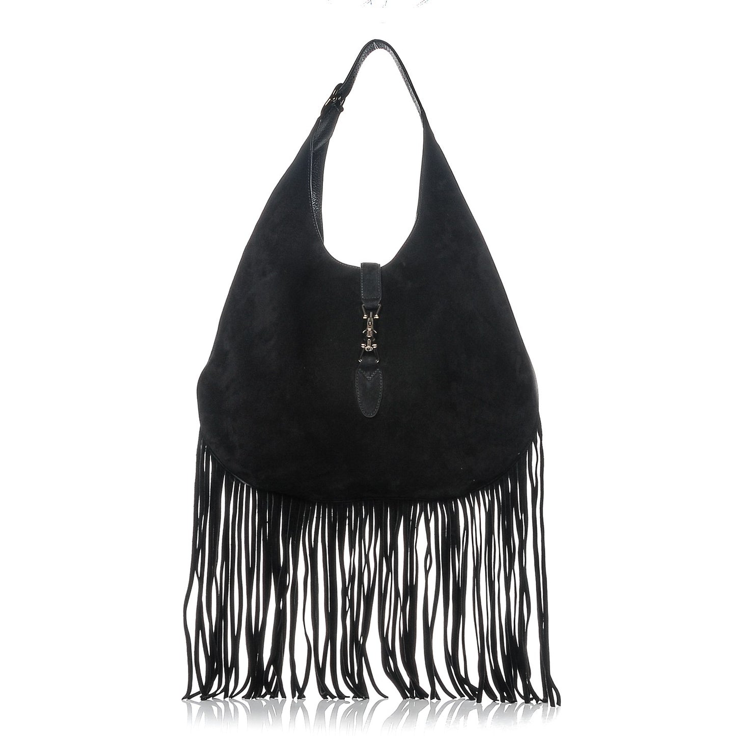 Calfskin GG Supreme Monogram Caleido Large Reversible Tote Black