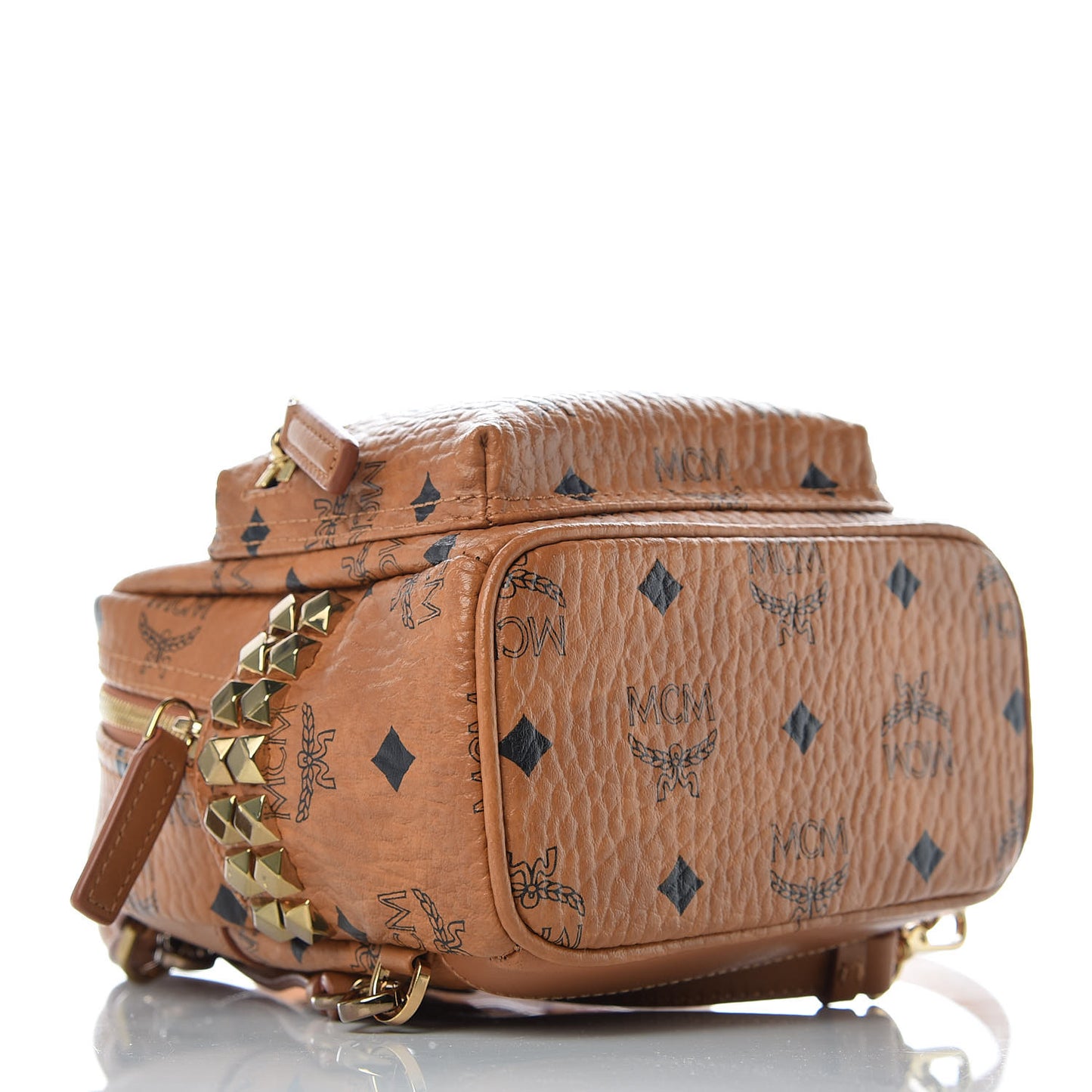 Visetos Side Stud X-Mini Stark Backpack Cognac