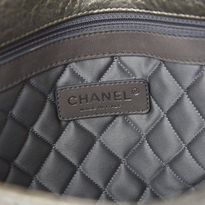 Chanel Distressed Metallic Lambskin Quilted Le Marais Ligne Flap Gold 6 of 16