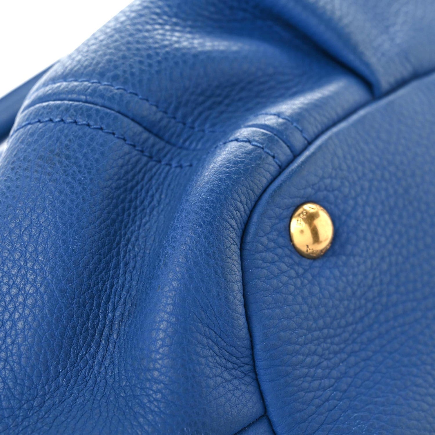 Prada Vitello Daino Satchel Azzurro 9 of 15