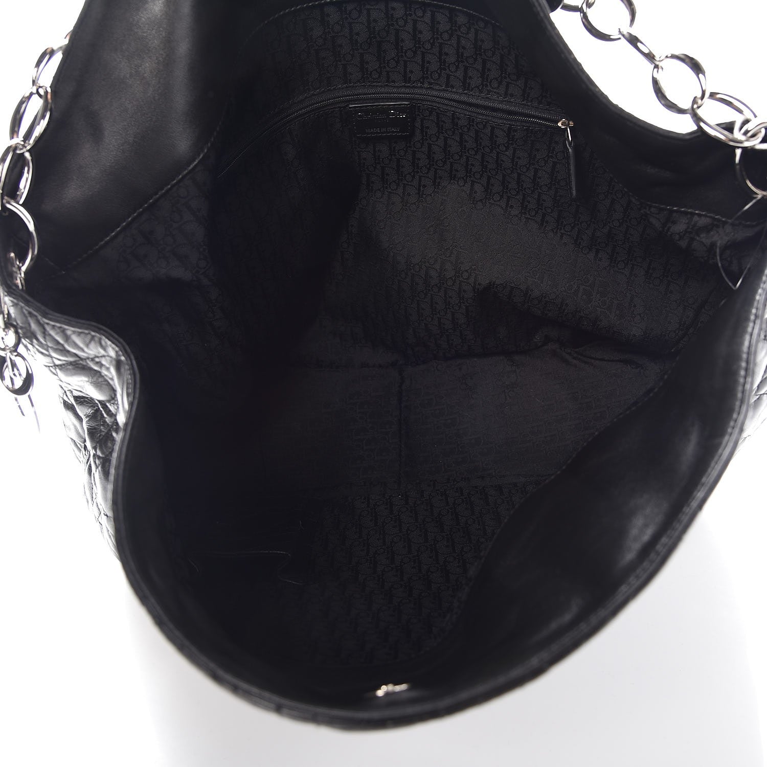 Christian Dior Lambskin Cannage XXL Dior Soft Hobo Black 5 of 7