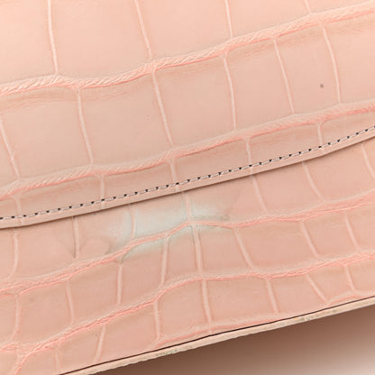 Chanel Alligator Jumbo Double Flap Light Pink 8 of 10