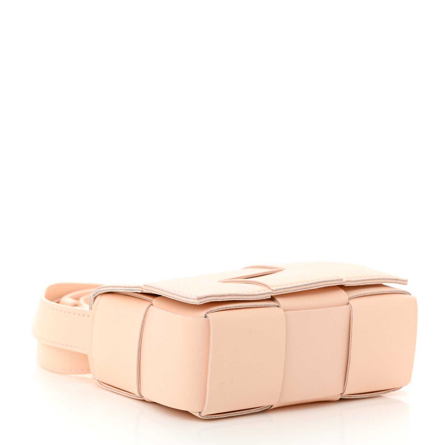 Lambskin Maxi Intreccio Candy Cassette Crossbody Bag Melon Washed
