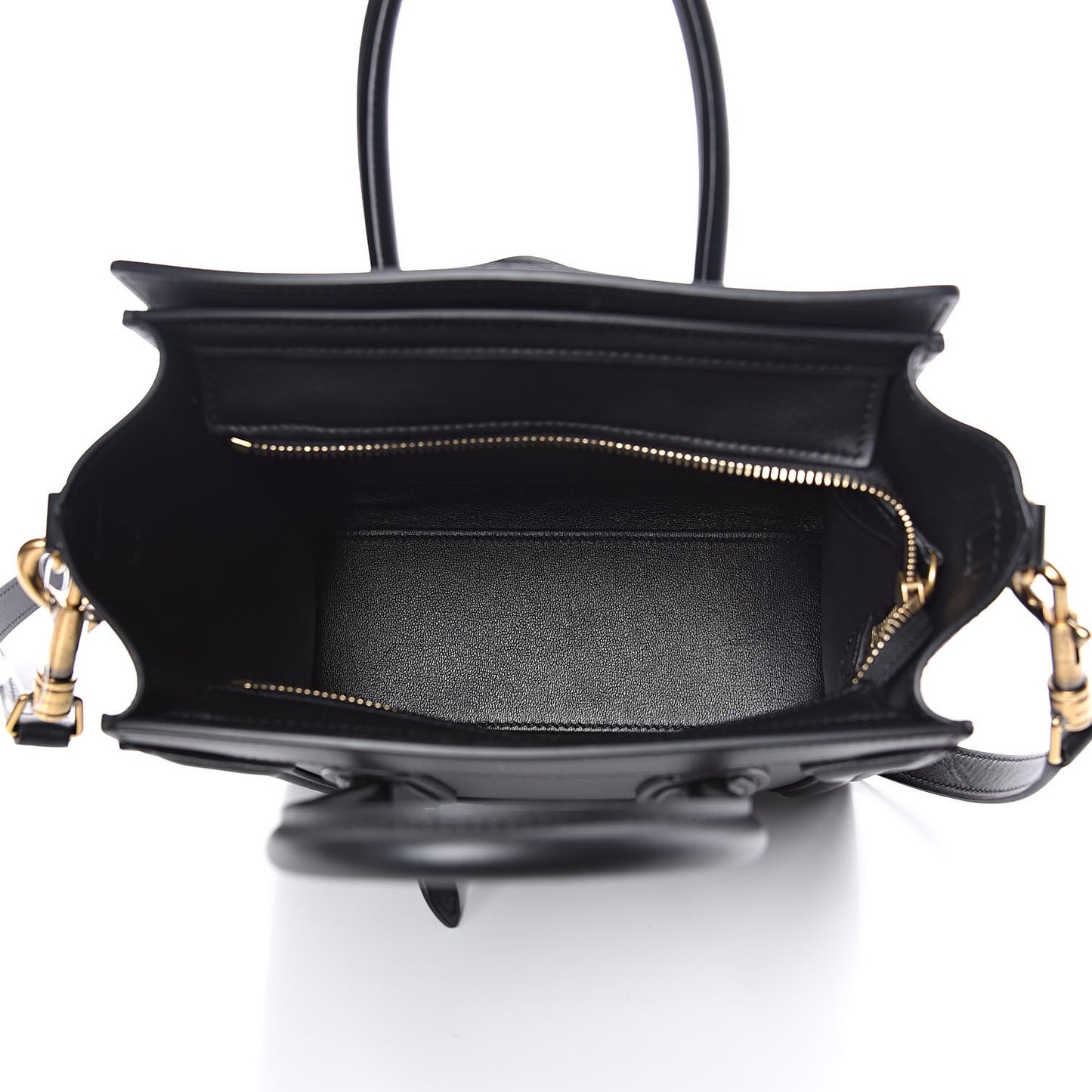 Smooth Calfskin Nano Luggage Black